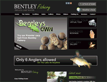 Tablet Screenshot of bentleyfishery.co.uk